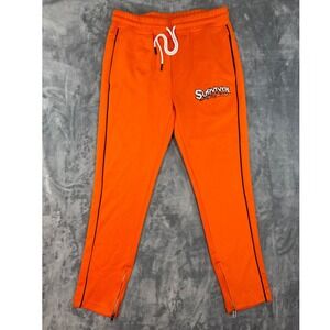 Survival Product Of My Environment Orange Track Pants Ankle Zip Mens XL Joggers